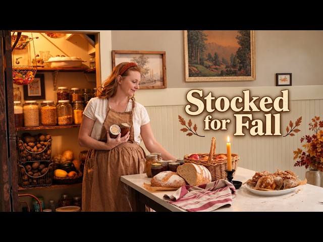 A Cozy Day in Our Farmhouse Kitchen| Stocking the Fall Pantry and Old-Fashioned Apple Butter