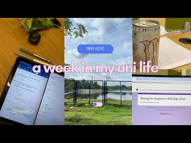 a week in my life as a first-year aerospace engineering student 🚀🤍 | uni, studying & exams 