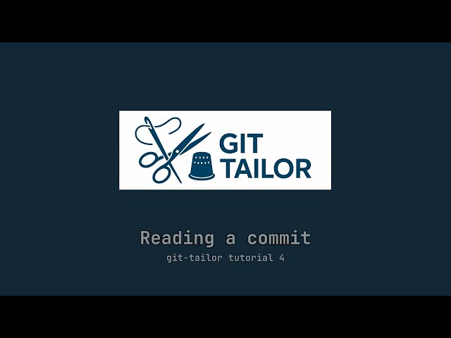 Tutorial 4: Reading a commit