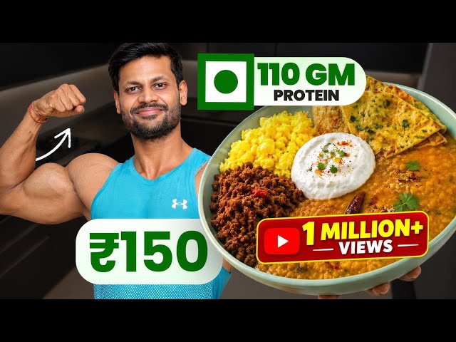🚨 110g PROTEIN for Just ₹125?! 😱 The Ultimate Budget Vegetarian Diet!