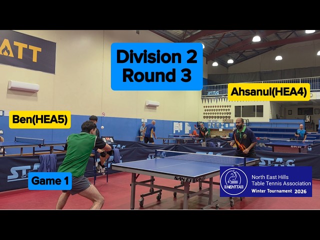 Ahsanul(HEA4) vs Ben(HEA5) I NEHTTA Winter Tournament 2026 SA I Division 2 I Round 3