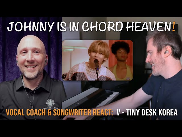 Vocal Coach & Songwriter React to V (BTS) singing live - Tiny Desk Korea | Song Reaction & Analysis