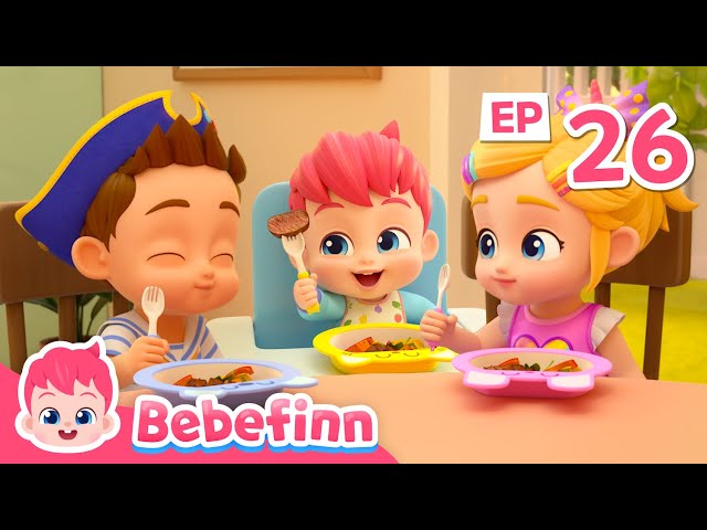 🥣 This Is The Way We Eat Our Meal | EP26 | Sing along Bebefinn | Nursery Rhymes & Kids Songs