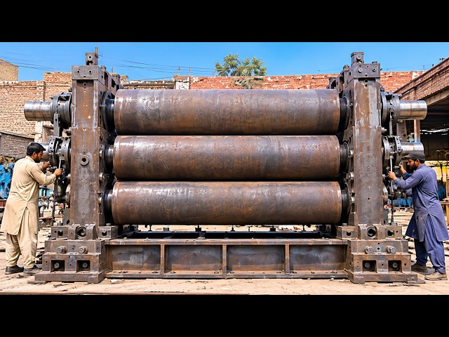 AMAZING SKILL of a Pakistani Workshop Making a GIANT GRINDING MACHINE -   @hydraulichands