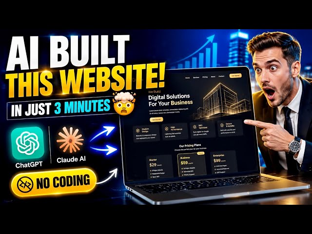 Build a Professional Business Website with AI🔥| Best Tutorials Video