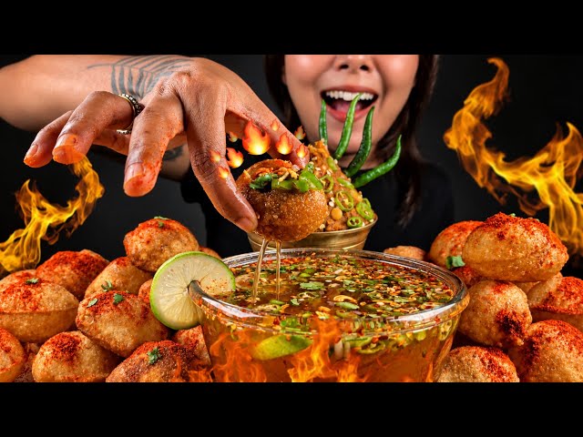 🔥SPICY PANIPURI CHALLENGE🔥 | PANIPURI EATING CHALLENGE | INDIAN STREET FOOD | EATING VERY SPICY FOOD