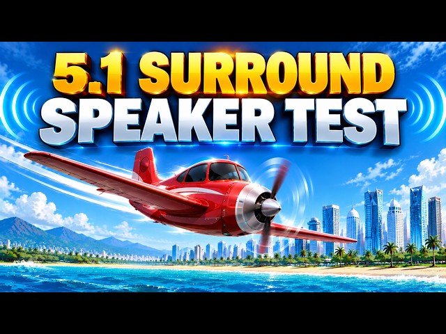 Airplane 5.1 Surround Sound Test | Speaker Channel & Directional Audio