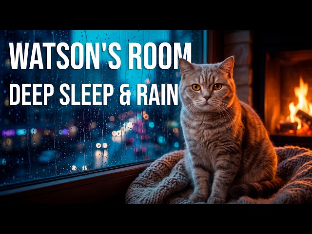 You Are Safe Here. A Quiet Night with Watson | Rain Sounds for Deep Sleep & Relaxation