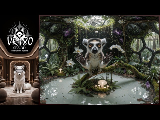 VR180 | Lemur ASMR Meditation Room
