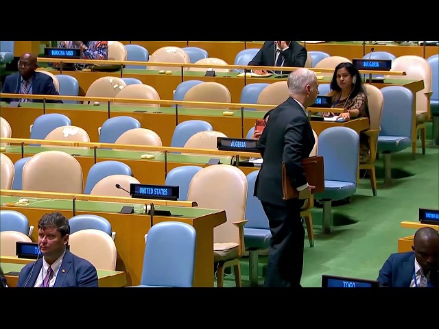 US walks out as Iran president's United Nations speech accuses US, Israel of 'terrorism,' 'genocide'