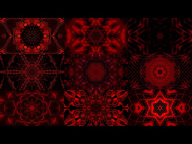 Crimson Cyber Ritual | 25 Seamless VJ Loops HD