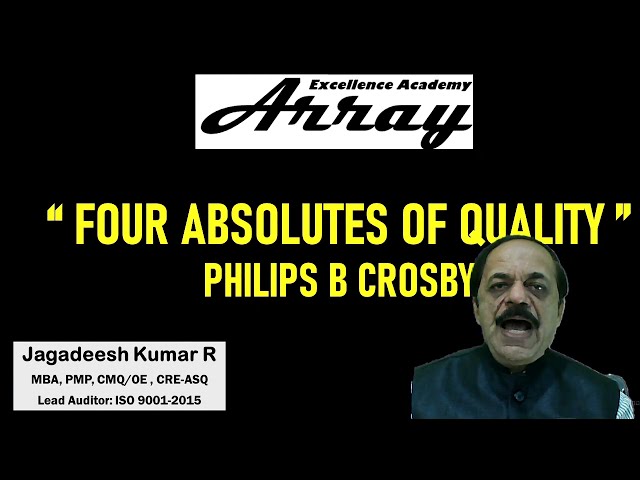 Four Absolutes of Quality from Philips Crosby