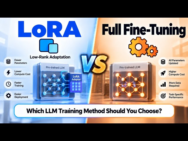 LoRA vs Full Fine-Tuning | Which LLM Training Method Should You Choose? | Uplatz
