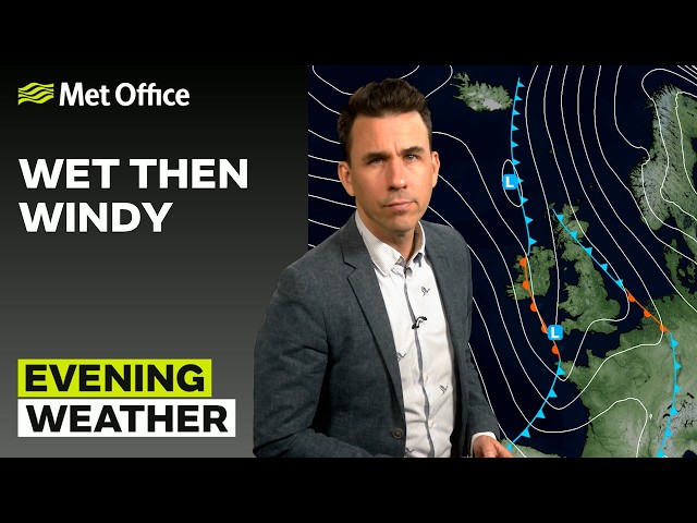 20/10/2026 - Wet and Windy - Evening Weather Forecast UK - Met Office Weather