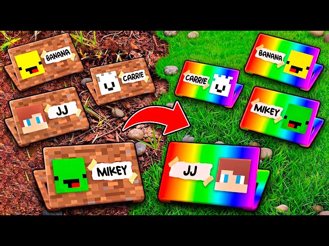 JJ , Mikey and Friends: POOR to OP SECRET LAPTOP in Minecraft - Maizen