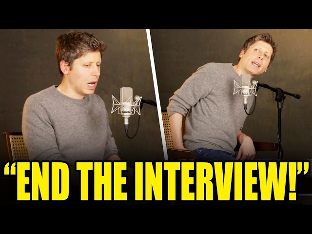 Sam Altman’s Aide LUNGES, Tries to CUT OFF INTERVIEW Over THIS QUESTION!