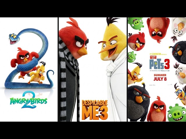 Angry Birds characters parody of Famous Animated Movie Posters #73