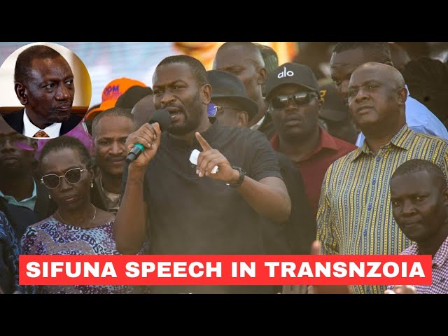RUTO'S NIGHTMARE! Crowds demand Sifuna to speak after police blockade. His speech following Raila...