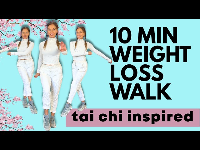 10 Minute Walking Exercise for Weight Loss| Tai Chi Inspired  Walk Fat Burning -  Lucy Wyndham-Read
