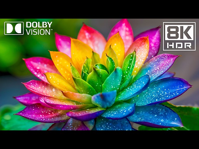 Breathtaking Blooming Flowers on Black 16K HDR 240fps Dolby Vision