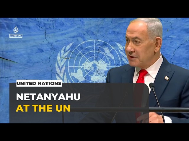 Netanyahu defends Israel's war strategy in UNGA speech after mass walkout