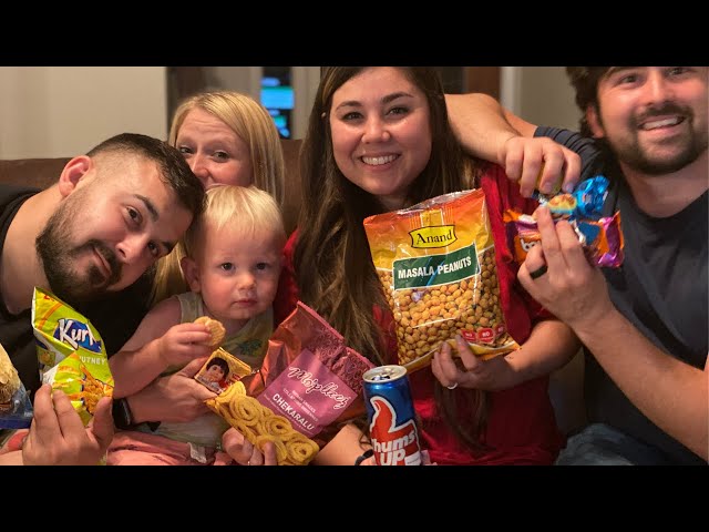 AMERICANS TRY INDIAN SNACKS FOR THE FIRST TIME!!
