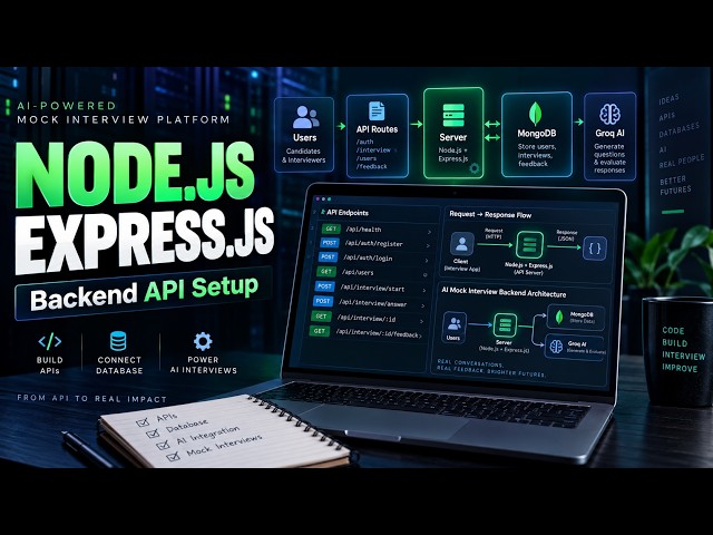 Node.js and Express.js Introduction | Backend API Setup for AI Mock Interview Platform