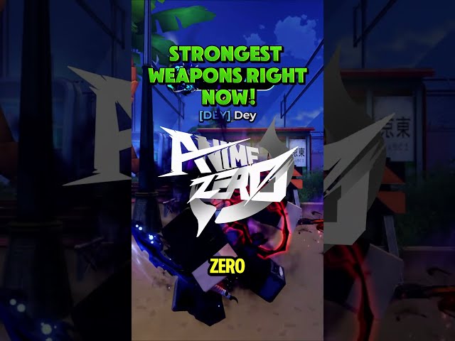 TOP 5 STRONGEST Weapons in Anime Zero!  #roblox #animezero