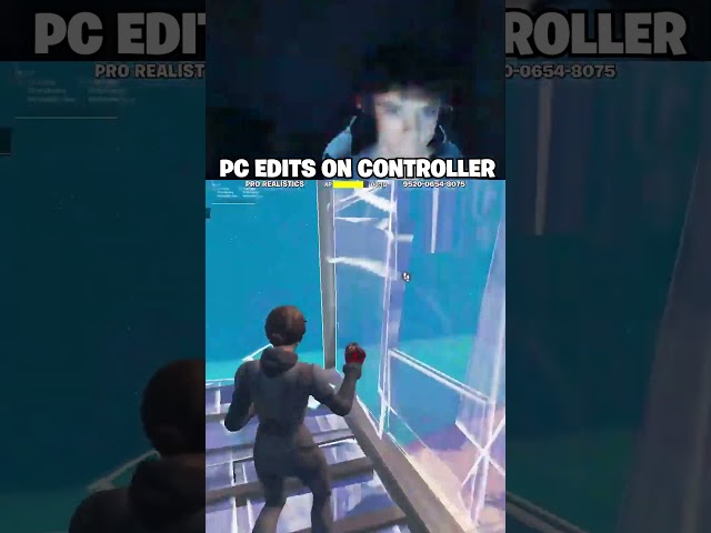 BRO EDITS ON CONTROLLER LIKE PC 🔥 #curve #fastedits #fortnite #shorts #epicpartner