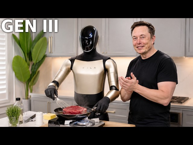 Tesla Bot Gen 3 In 10 Minutes, Best Cooking Robot Ever!