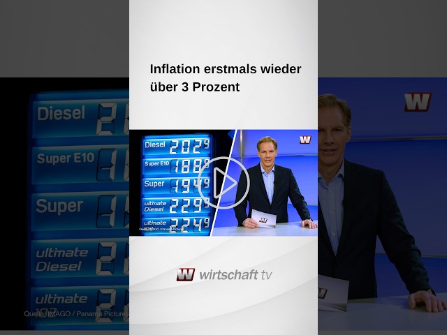 Inflation rises above 3 percent for the first time #inflation #economy #crisis