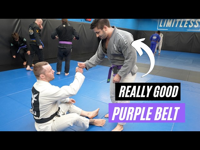 This Purple Belt Is GOOD | BJJ Rolling Commentary
