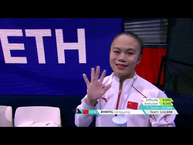 FANTASTIC 15.066 on Beam! Clinches World Team Title 2026 for China! Zhang Qingying