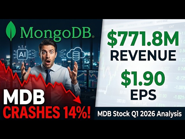 MongoDB Stock CRASHES 14%! MDB Beats Earnings but Atlas Growth Disappoints Investors