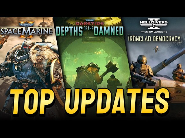 3 Grimdark Shooters With Insane Updates! (Space Marine 2, Darktide, Helldivers 2)