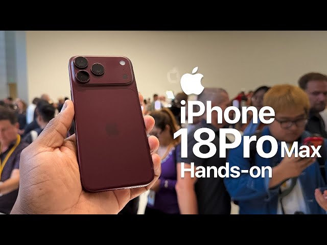 iPhone 18 Pro Max Hands-on: Burgundy!
