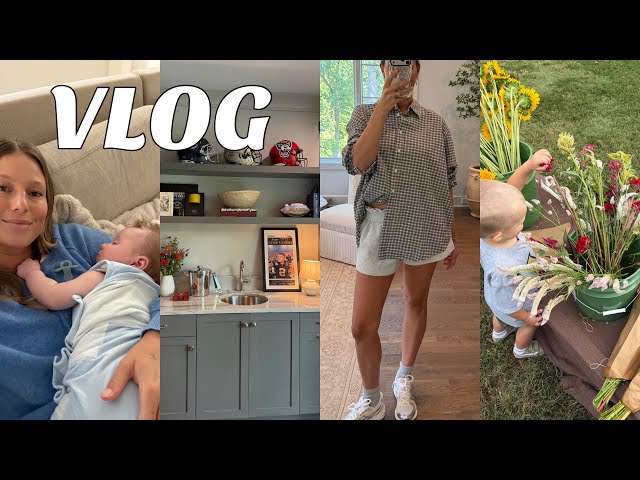 HOME VLOG: football is back, trader joes haul, redecorating the house, life with 2 littles