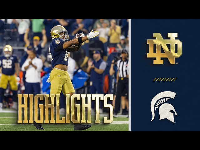 Highlights vs Michigan State (9.19.26) | Notre Dame Football