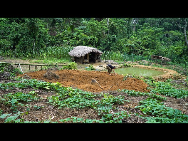 Farming and rebuilding the farm in the rain | LIVING OFF THE GRID | Episode 137