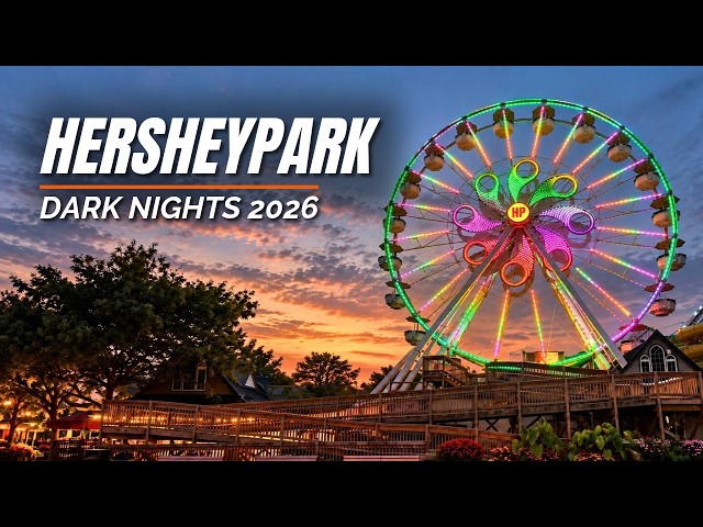 Hersheypark Halloween 2026 | Dark Nights Scare Zones + Full Park Walk | 4K