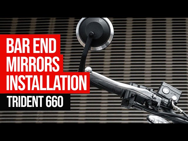 Triumph Trident 660 Bar end mirrors installation