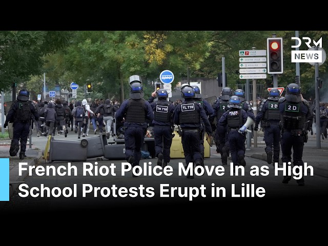 BREAKING: French Riot Police Disperse High School Students as Protests Escalate in Lille | AC1B
