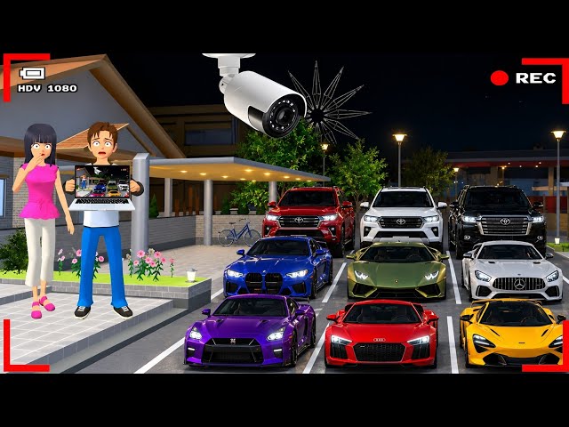 Yuta Mio Panik CCTV Merekam PASUKAN Sakura Mio Car's In Yuta Di Kota Sakura|Sakura School Simulator