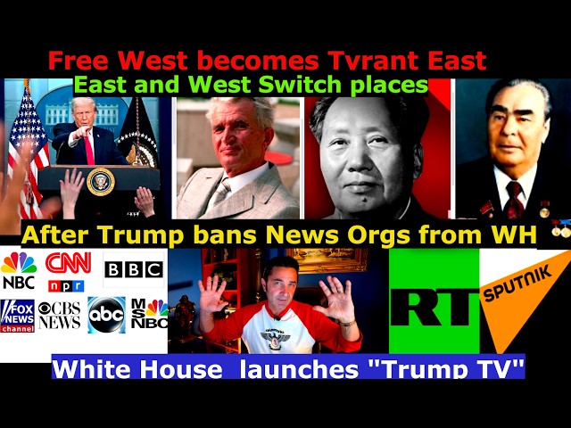 Tyranny moved to the West and Freedom to the East. Why RT+Sputnik NEVER get to ask US Pres questions