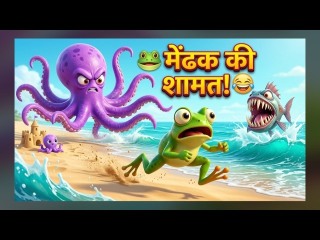 Crazy Frog vs Angry Octopus 😂🐸🐙 | Funny 3D Cartoon Animation #Shorts