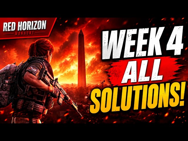 ALL Week 4 Scout Solutions! Red Horizon Manhunt Guide | The Division 2