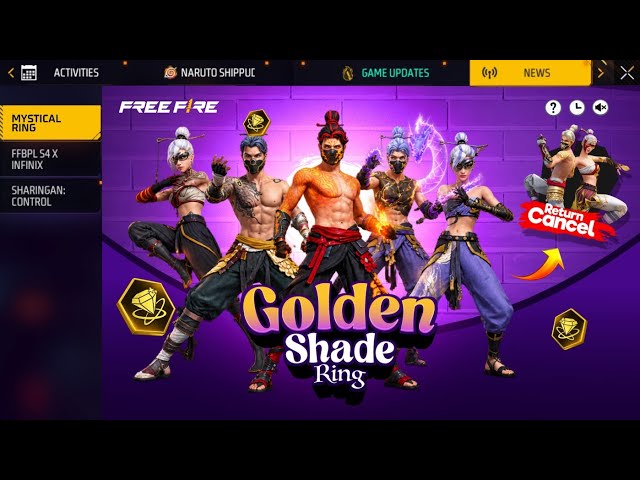 Cancel ❌ Golden Shade Bundle Return | New Event Free Fire Bangladesh Server | Free Fire New Event