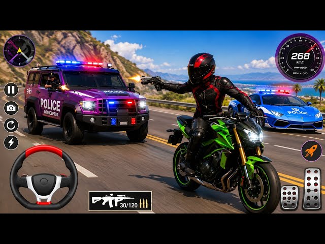 Police Car Chase Simulator 3D Game - Real Cop Cars Driving Simulator 2026 - Android GamePlay #part12