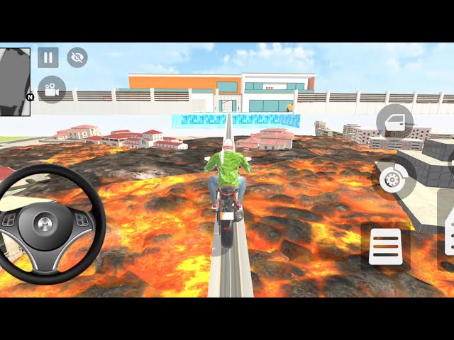 longest lava mega ramp challenge 🌋 Indian theft auto simulator 🔥