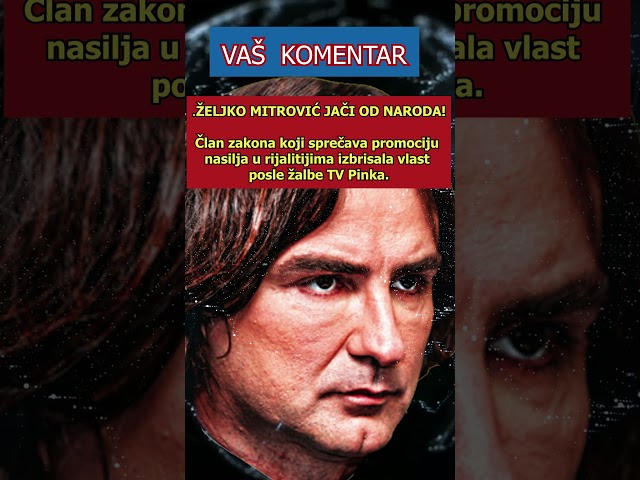 ŽEKS JAČI OD NARODA #najnovijevesti #centar #srbininfo